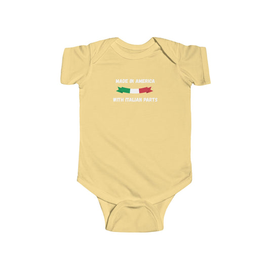 Italian american Infant Bodysuit, Cute Baby Onesie, Perfect for Infants, Baby Shower Gift, Italy Themed Baby Clothes, Newborn Outfit