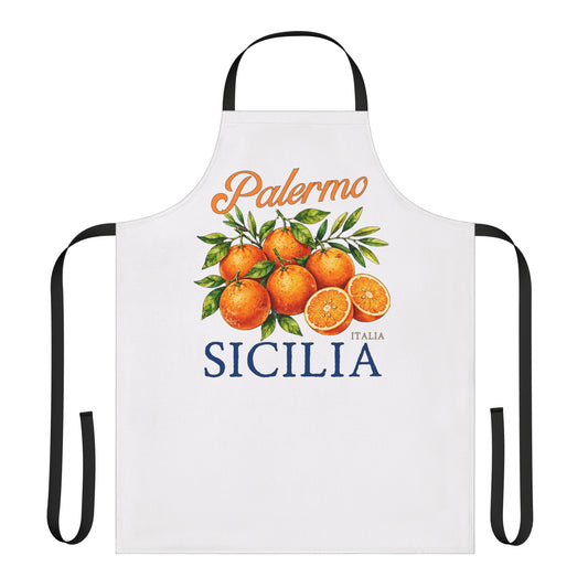 Palermo Sicilia Orange Kitchen Apron