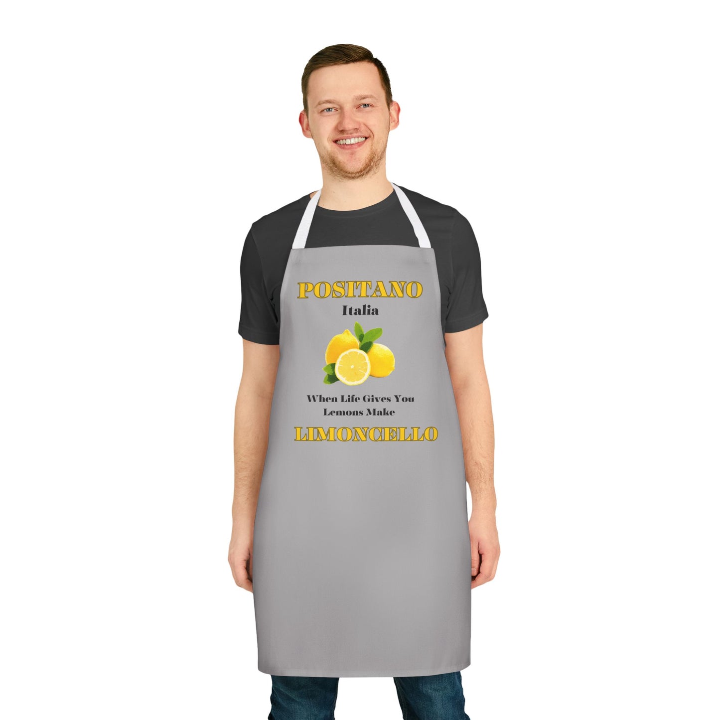 Italian kitchen apron, Positano Italy, baking gift, birthday gift, Kitchen apron