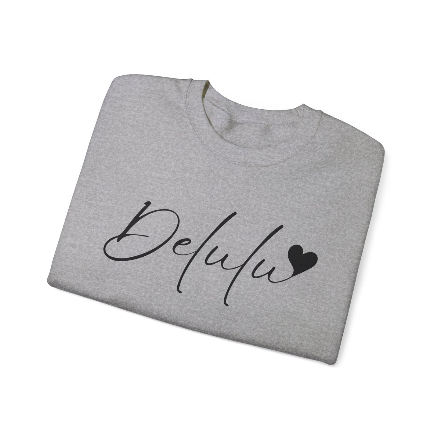 Delulu trendy middle school boy and girl Unisex Heavy Blend™ Crewneck Sweatshirt.delulu style shirt coquette .sweatshirts for boys girl birthday Christmas