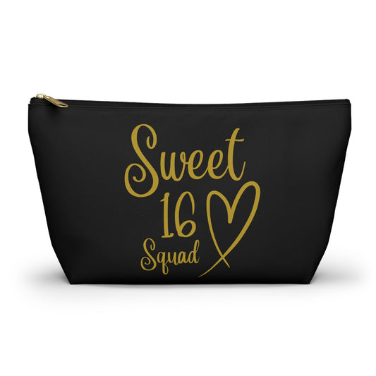 Sweet 16, party favor , makeup bag , accessory bag