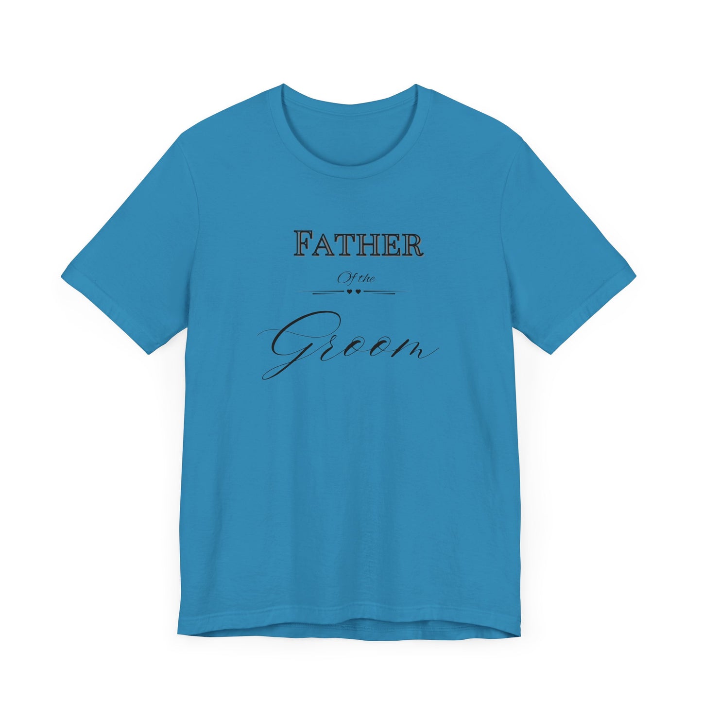 Father of the groom of Unisex Jersey Short Sleeve Tee, bridal party shirt for dad, wedding party shirts, groom shirt