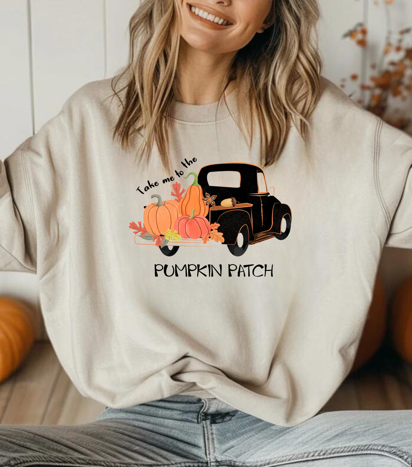 Pumpkin Patch Sweatshirt, Fall Harvest Crewneck, Autumn Pumpkin Picking Shirt, Halloween Top, Thanksgiving Apparel, Cozy Pumpkin Sweatshirt