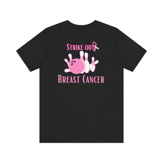 Breast cancer awareness bowling Unisex Jersey Short Sleeve Tee, bowling shirt groups breast cancer awareness, matching bowling team shirts