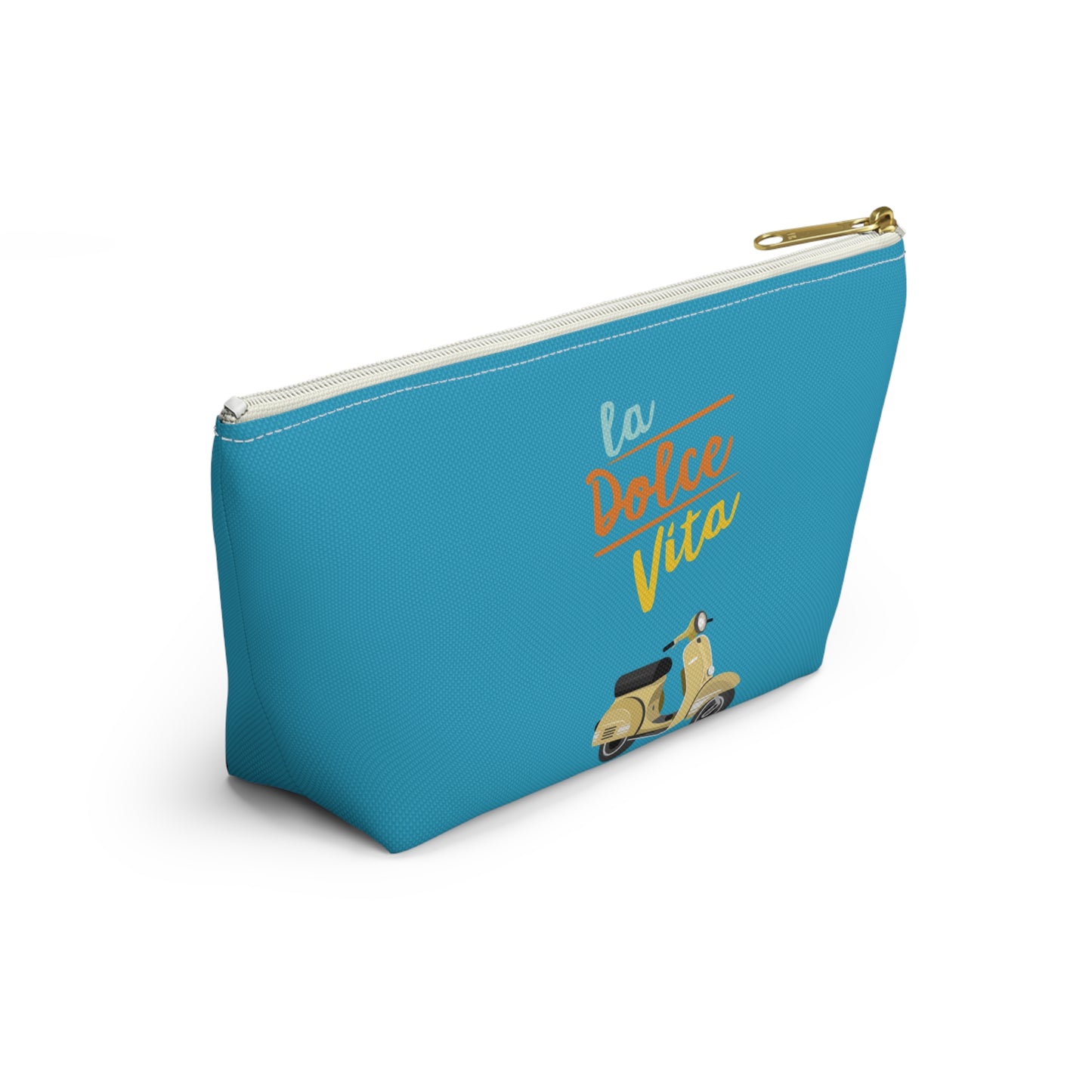 La dolce vita, travel bag , destination Italy , birthday gift, makeup bag , accessory bag