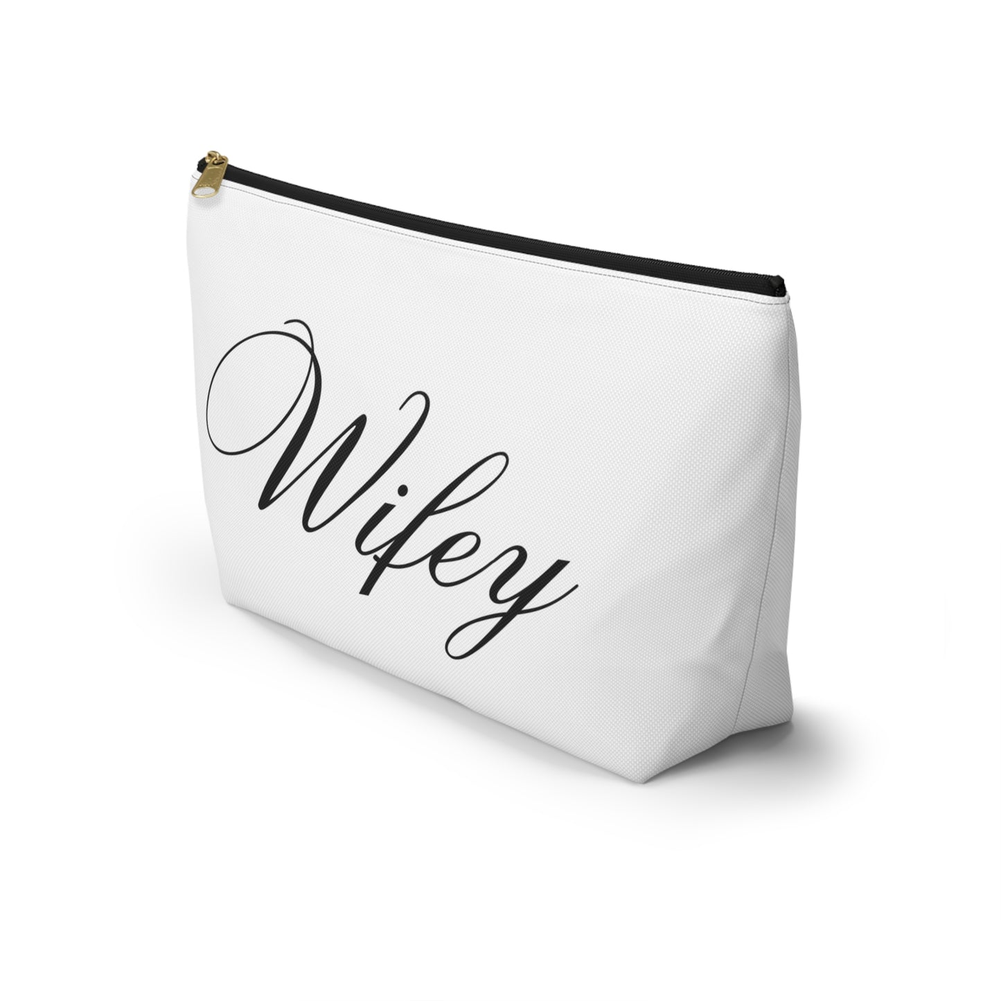 Wifey, wife , Mrs , honeymoon,makeup bag , accessory bag