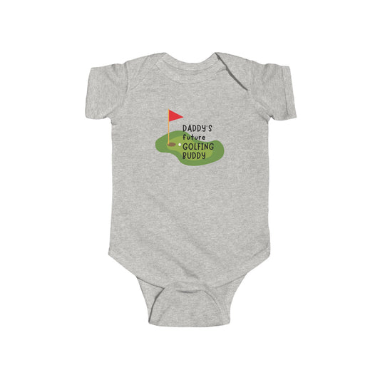 Daddy's Future Golfing Buddy Infant Bodysuit, Baby Gift, Golf Theme Outfit, Cute Infant Apparel, Baby Shower Gift, New Dad Gift