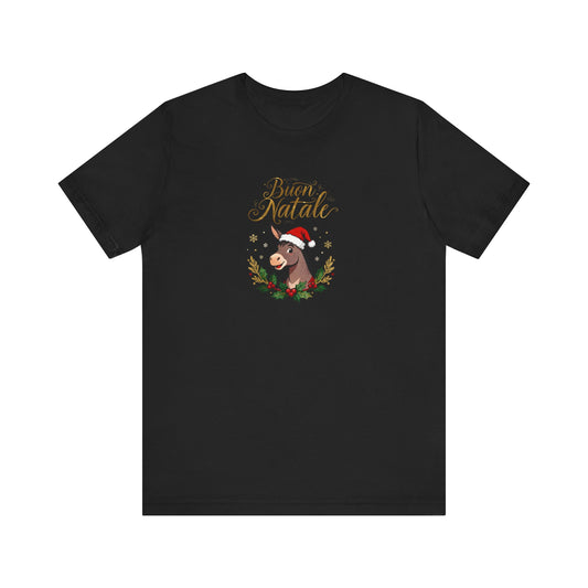 Buon Natale donkey Christmas Tee | Holiday Shirt