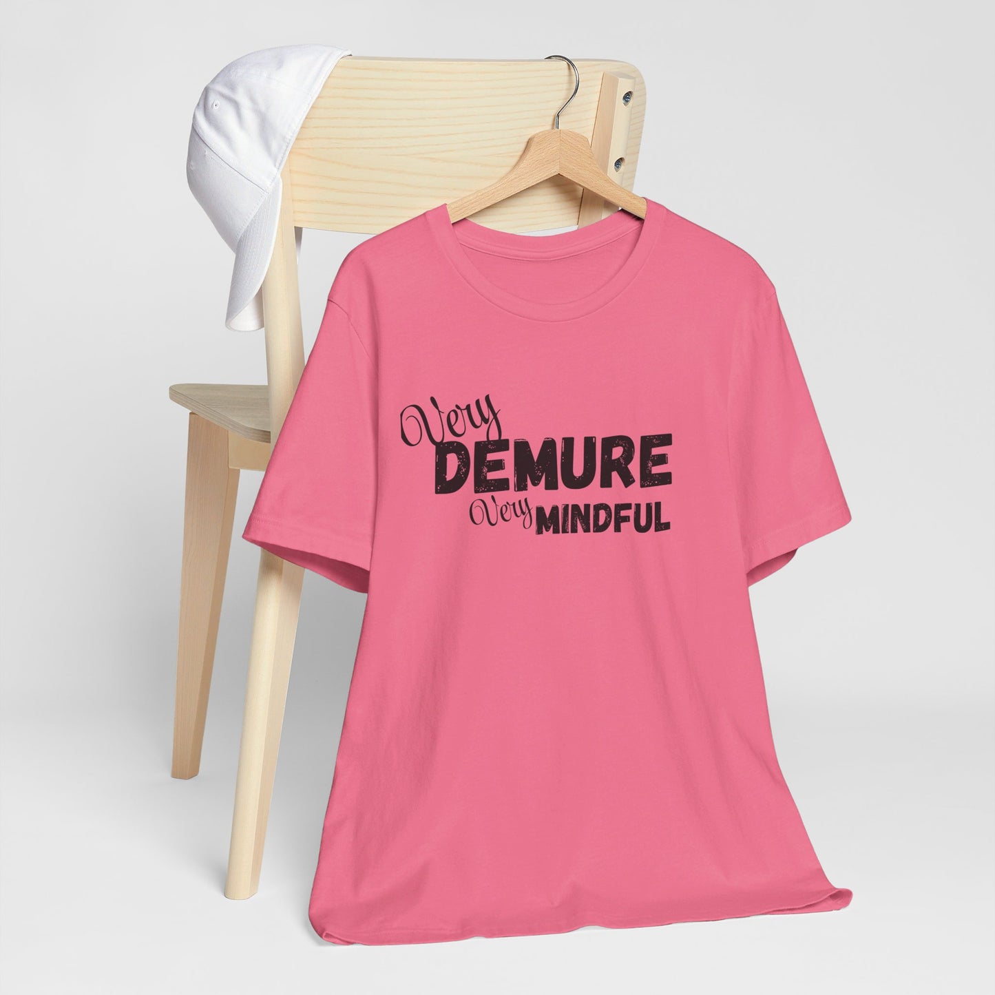 Very demure very mindful cutesy Short Sleeve Tee, tik tok trend shirt, perfect for back to school teen birthdays and Christmas