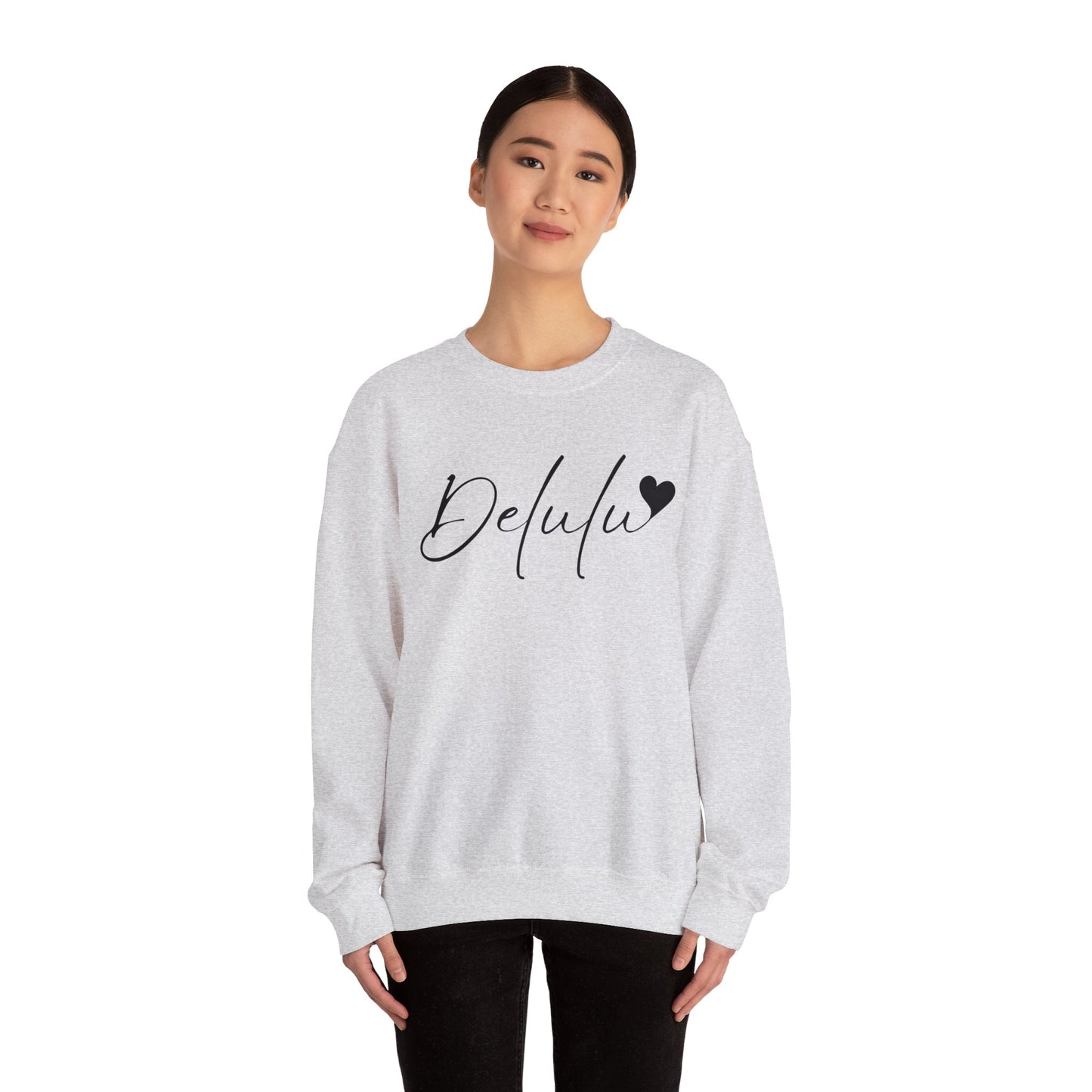 Delulu trendy middle school boy and girl Unisex Heavy Blend™ Crewneck Sweatshirt.delulu style shirt coquette .sweatshirts for boys girl birthday Christmas
