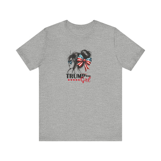 Funny Trump Girls Unisex Tee, Short Sleeve Election Shirt, Political Graphic Tshirt, Humorous President Top, Patriotic Clothes Gift