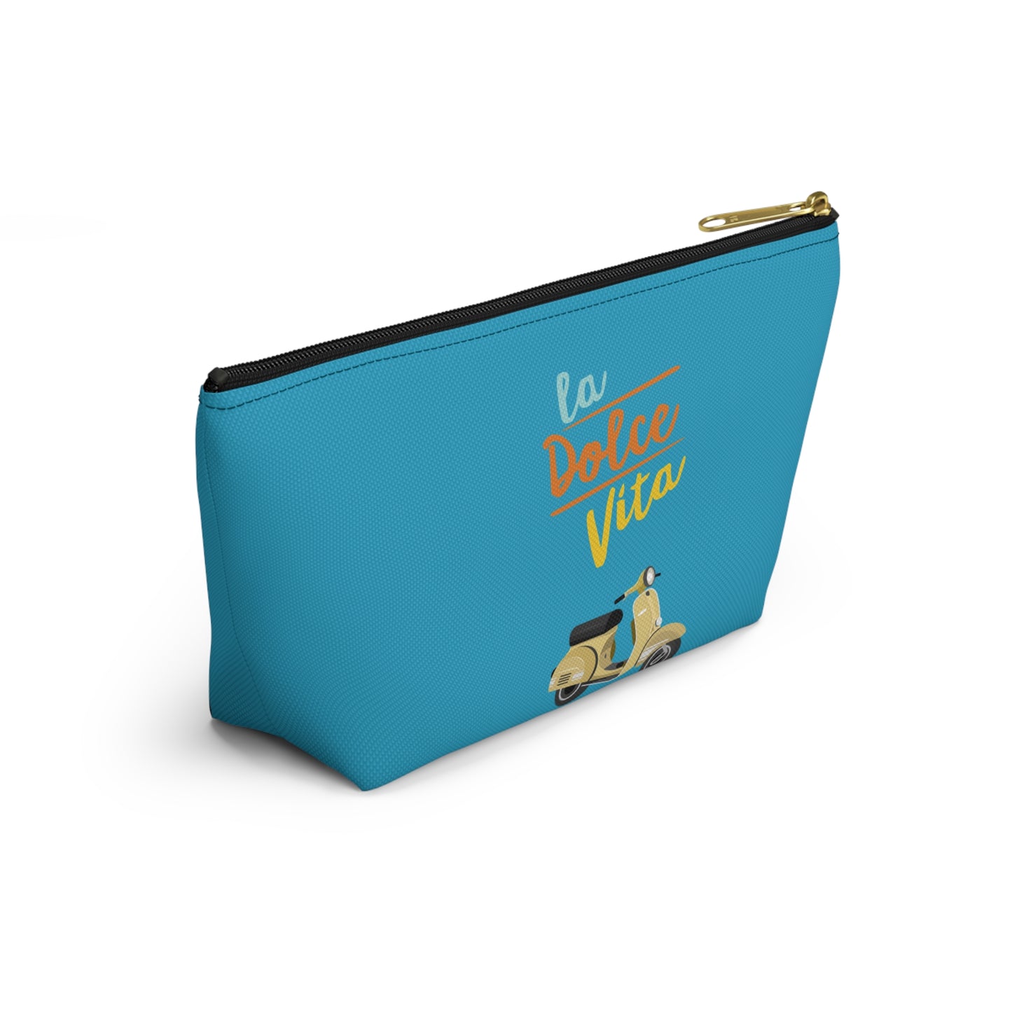 La dolce vita, travel bag , destination Italy , birthday gift, makeup bag , accessory bag
