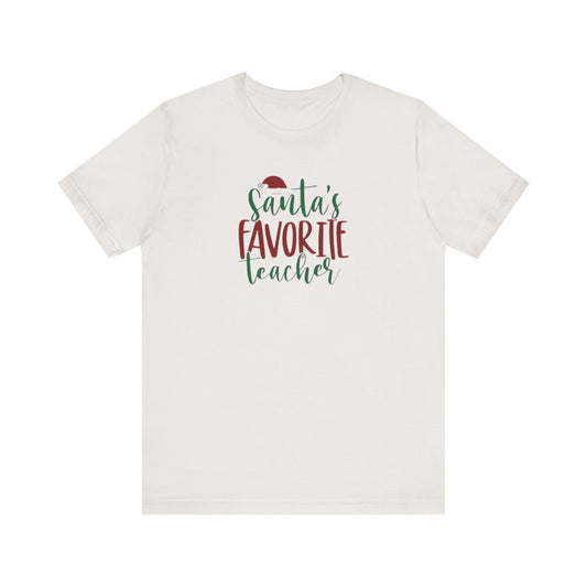 Teacher shirt Santa favorite teacher shirt, Christmas Gift Teacher, male and female Christmas teacher shirt,Teachers Life Shirt,Teacher Life