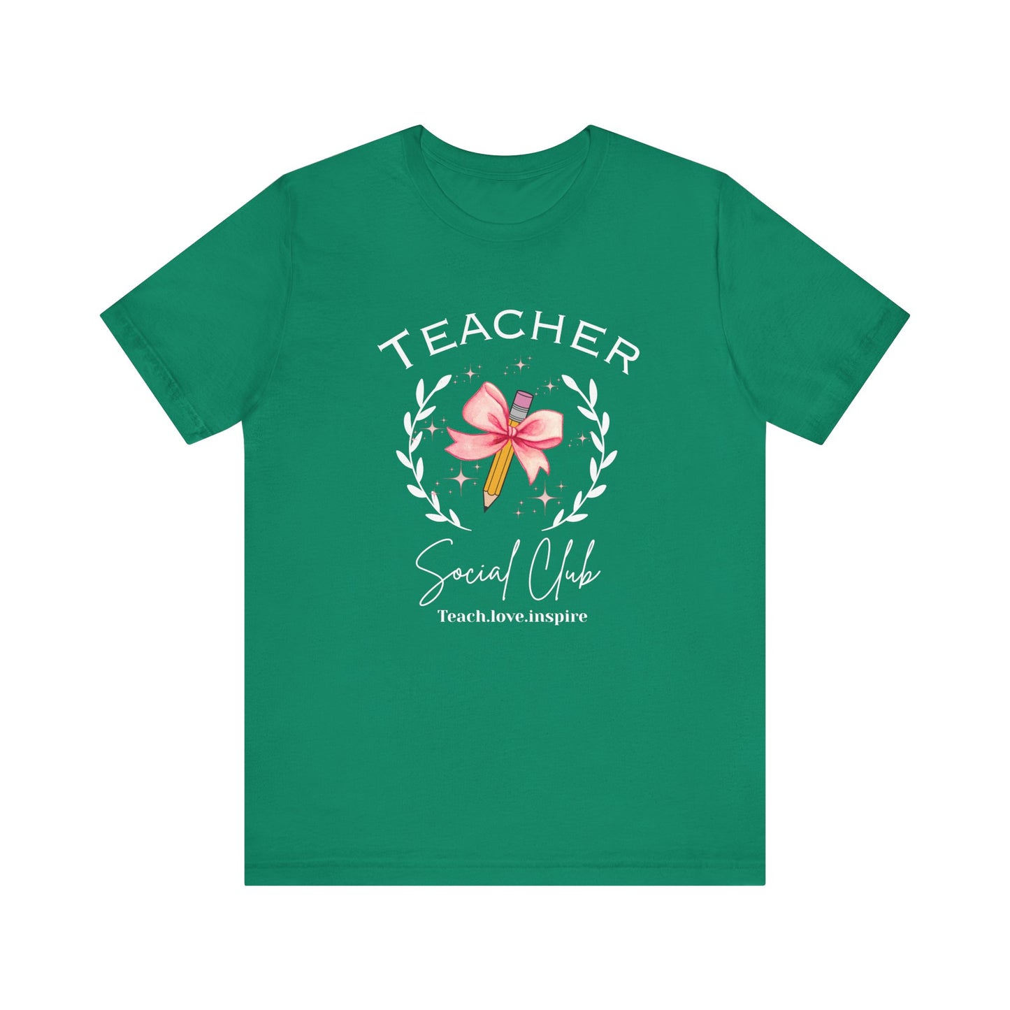 Cute Pencil with Bow coquette style Unisex Tee, Creative Gift Teacher Appreciation Shirt, Gift for Students, Birthday Surprise