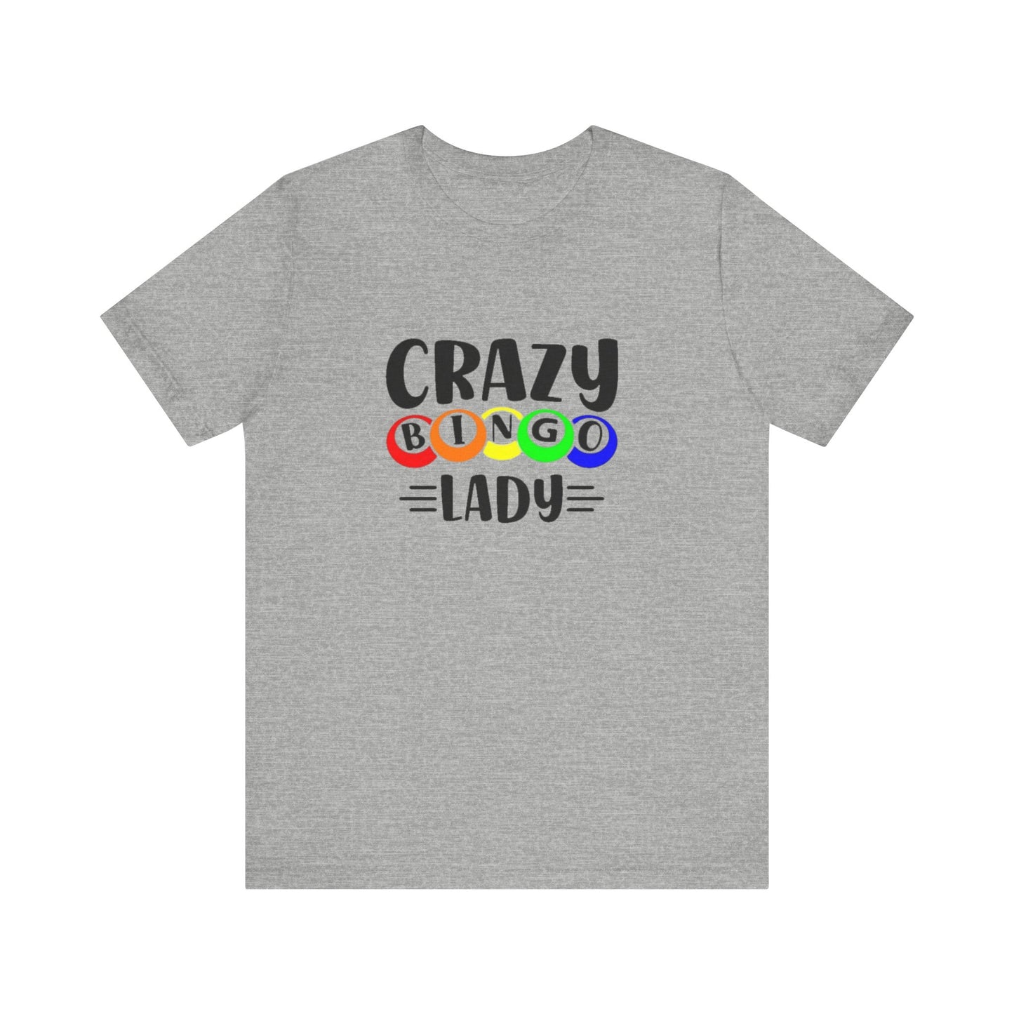Crazy Bingo Lady Unisex Tee - Fun Gift for Bingo Lovers, Bingo Night Tee, Game Night Apparel, Casual Wear, Birthday Gift