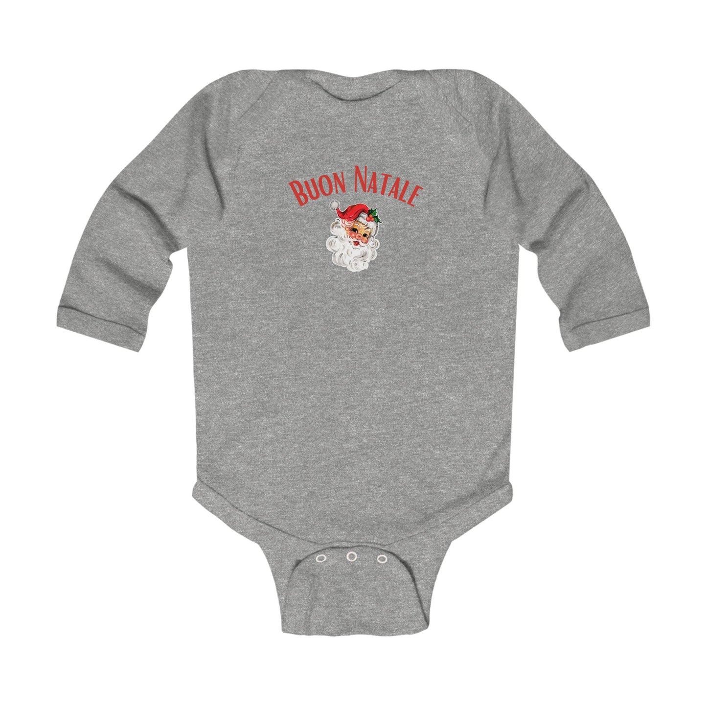 Buon natale Infant Jumpsuit - Merry Christmas Baby, Baby Christmas Outfit, Holiday Baby Clothes, Xmas Baby Romper, Newborn Christmas Pajamas