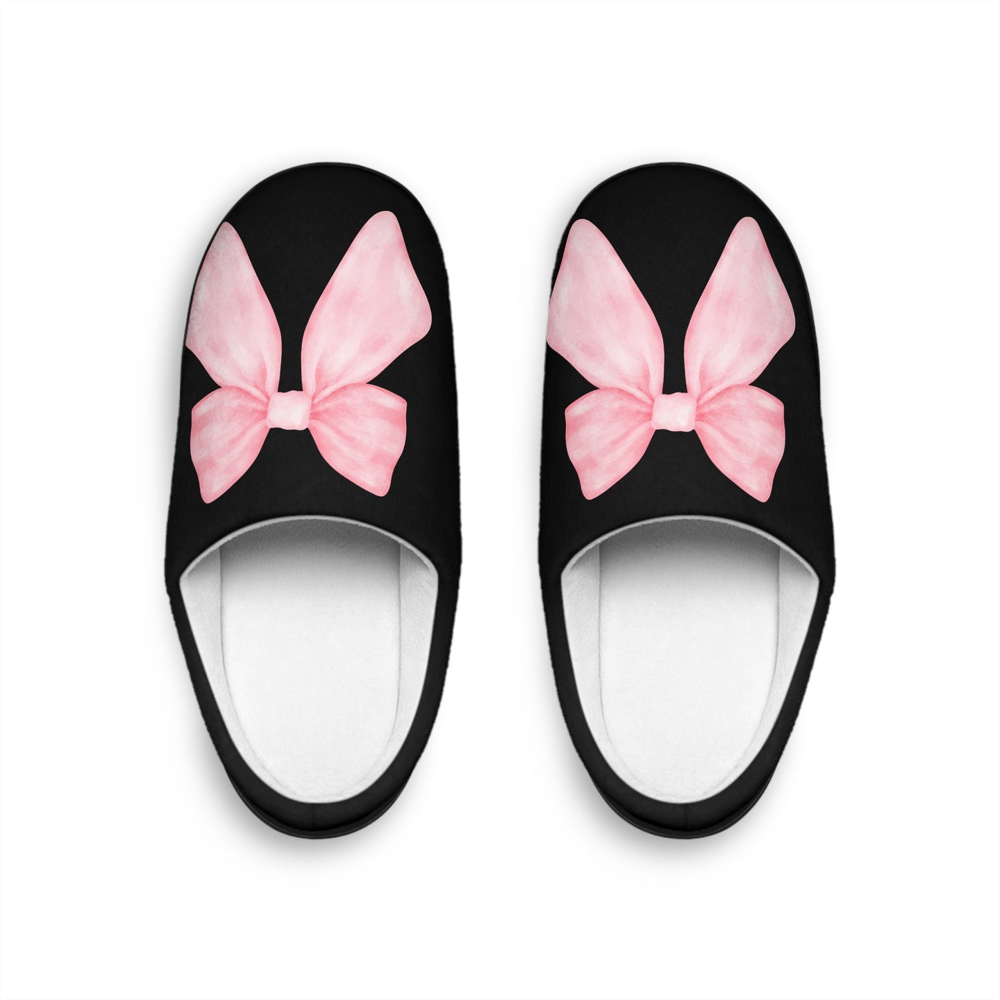 Pink bow Slippers, Preppy Coquette Style Slippers , Indoor Slippers Gift, Comfy House Shoes, Cute Slip Ons, Cozy Bedroom Slides