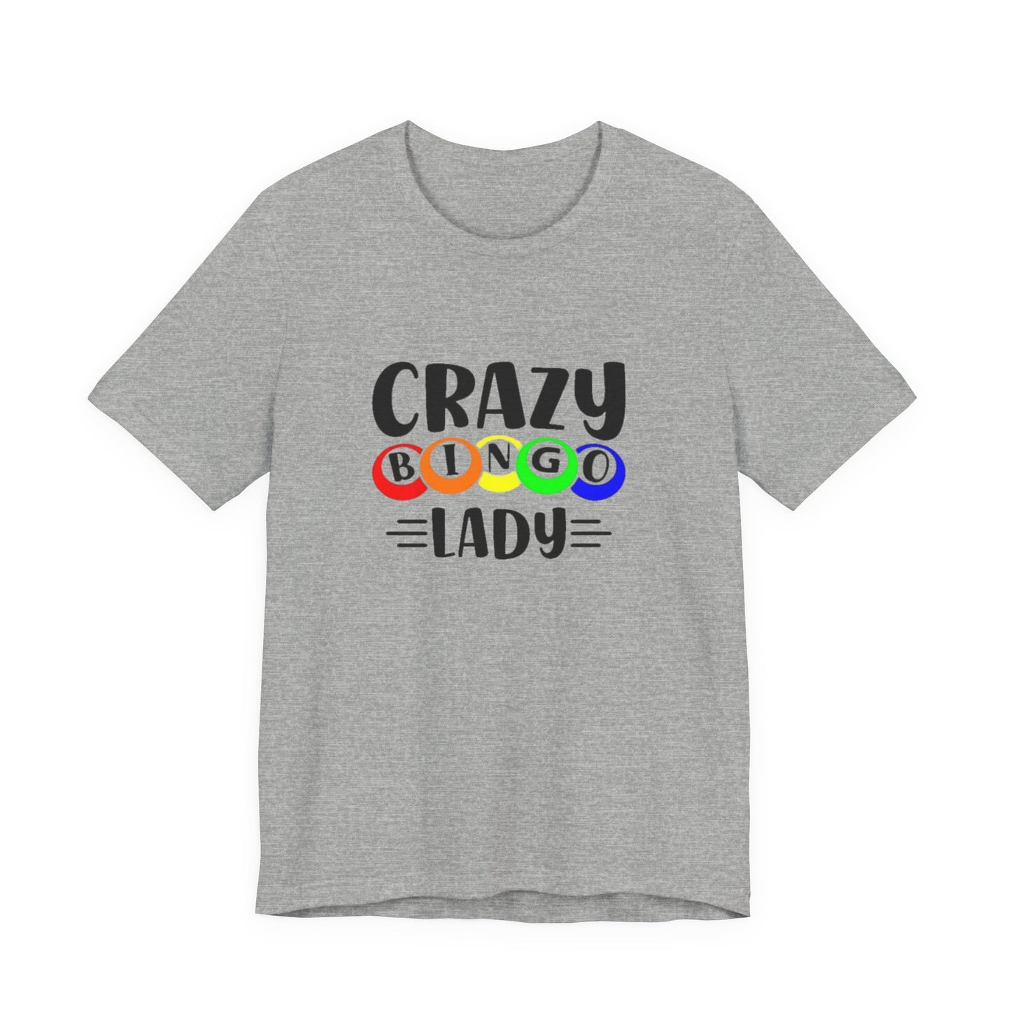 Crazy Bingo Lady Unisex Tee - Fun Gift for Bingo Lovers, Bingo Night Tee, Game Night Apparel, Casual Wear, Birthday Gift
