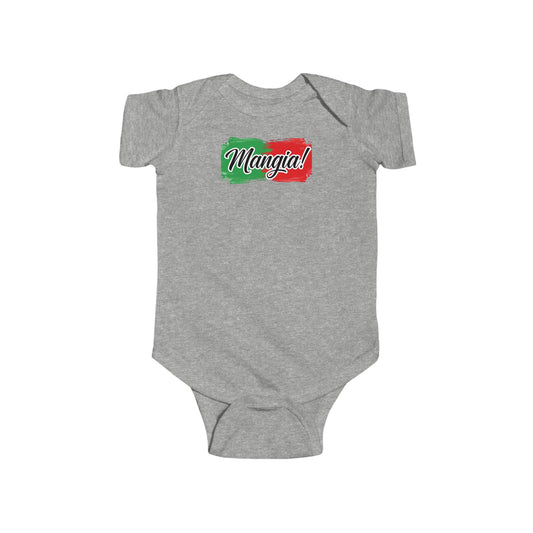 Mangia Let Eat Italian Baby Bodysuit