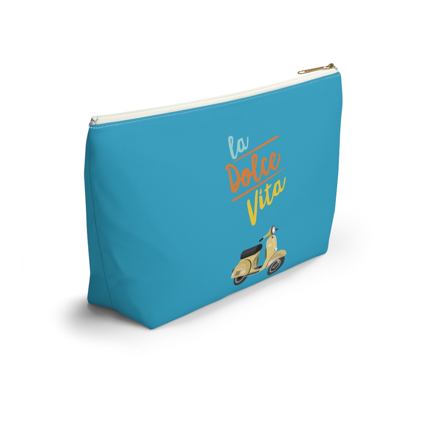 La dolce vita, travel bag , destination Italy , birthday gift, makeup bag , accessory bag