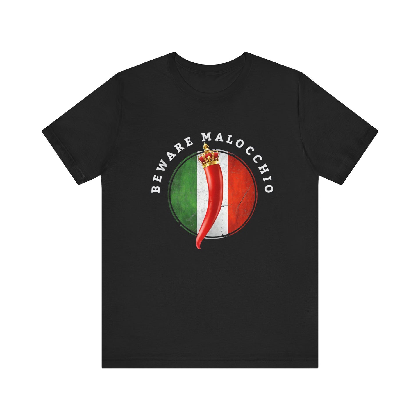 Italian inspired horn corno cornocello - beware of Macchio-evil eye-great Italian gift - men and women shirt