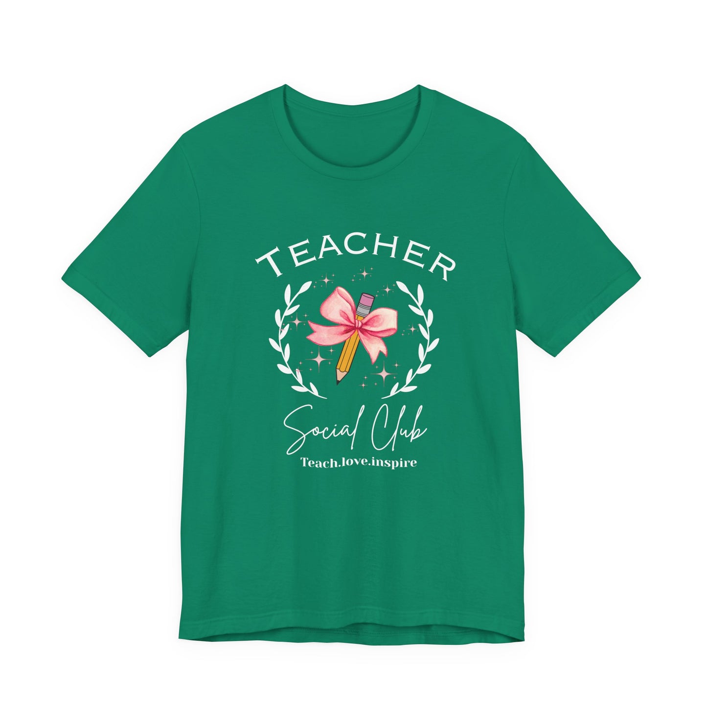 Cute Pencil with Bow coquette style Unisex Tee, Creative Gift Teacher Appreciation Shirt, Gift for Students, Birthday Surprise