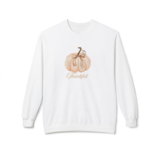 Thankful Pumpkin Sweatshirt, Cozy Fall Crewneck, Autumn Fashion, Thanksgiving Gift, Unisex Sweatshirt
