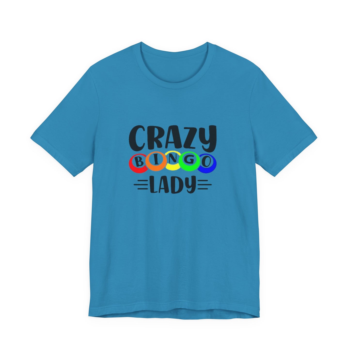 Crazy Bingo Lady Unisex Tee - Fun Gift for Bingo Lovers, Bingo Night Tee, Game Night Apparel, Casual Wear, Birthday Gift