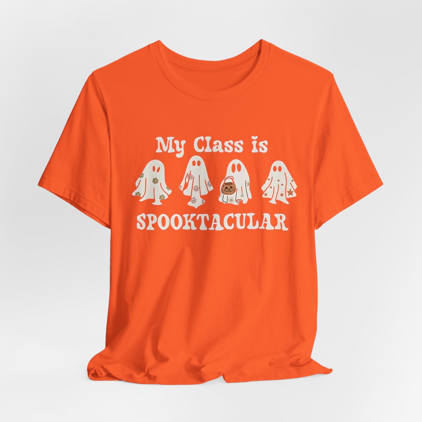 Teachers spooky class patch, Unisex Jersey Short Sleeve Tee, I teach cutest pumpkins in the patch shirt for teacher, Halloween shirts. Men and women teacher shirts