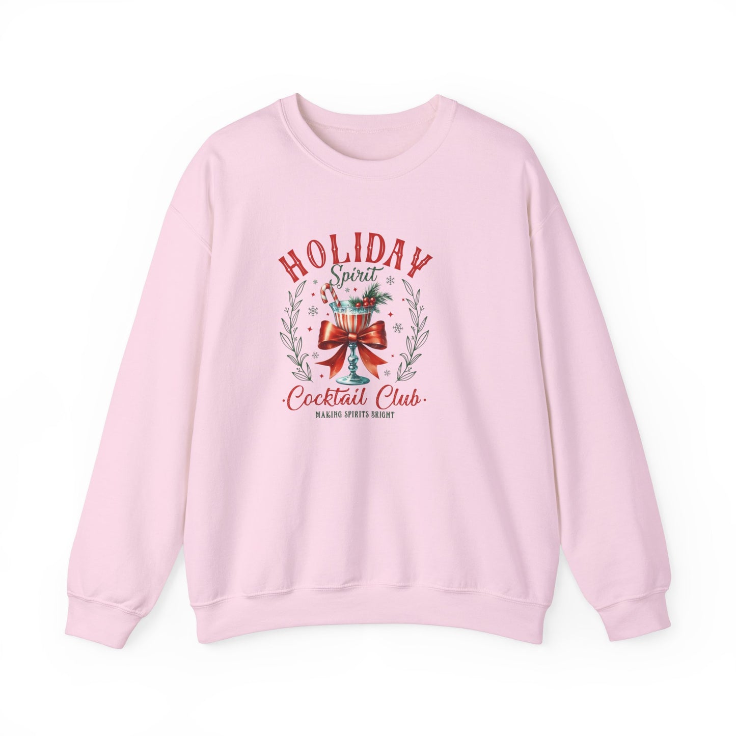 Christmas Cocktale Club Sweatshirt, Holiday Cocktail Party Jumper, Festive Drinks Pullover, Xmas Alcoholic Beverage Top, Winter Cheers