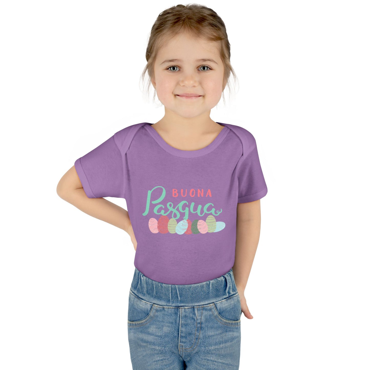 Happy Easter Infant Bodysuit, Buona pasqua, baby first Easter, matching family shirts, Toddler Apparel, Newborn Easter Shirt