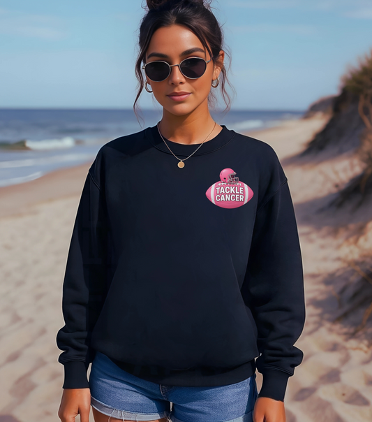 Cancer Awareness Sweatshirt, Unisex Cancer Support Tackle Cancer Pullover, Cancer Fighter Apparel, Cancer Survivor Clothing