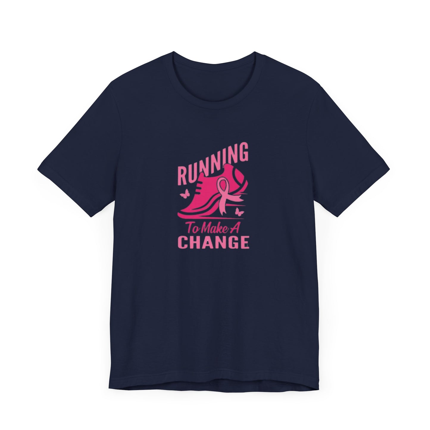 Breast cancer awareness running Unisex Jersey Short Sleeve Tee, breast cancer awareness for runners shirt