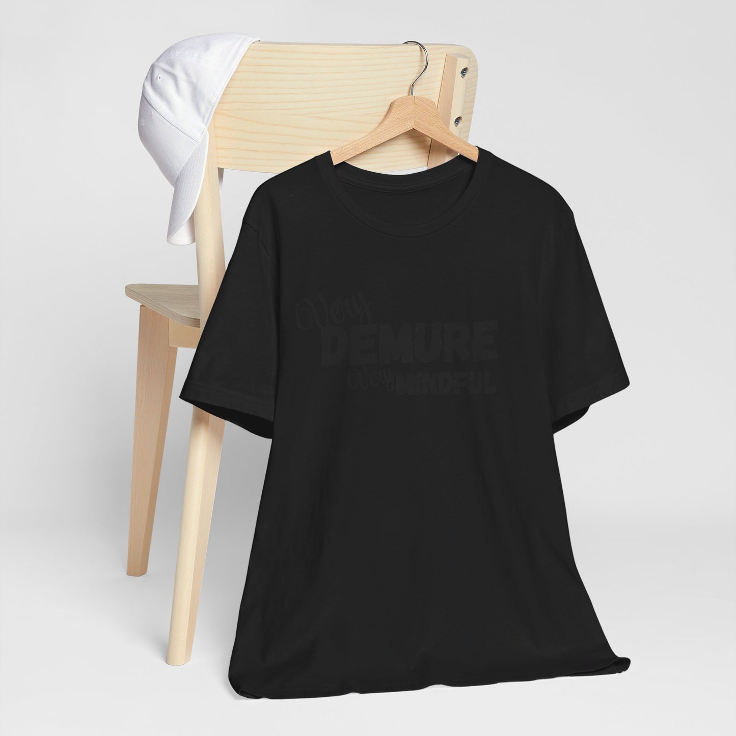 Very demure very mindful cutesy Short Sleeve Tee, tik tok trend shirt, perfect for back to school teen birthdays and Christmas