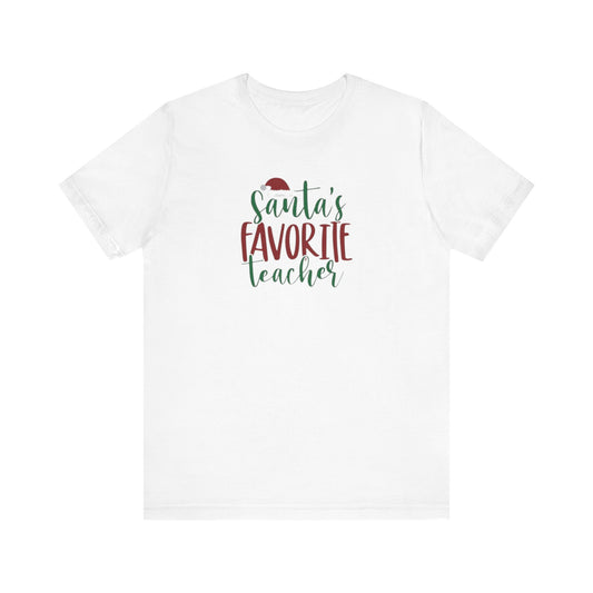 Teacher shirt Santa favorite teacher shirt, Christmas Gift Teacher, male and female Christmas teacher shirt,Teachers Life Shirt,Teacher Life