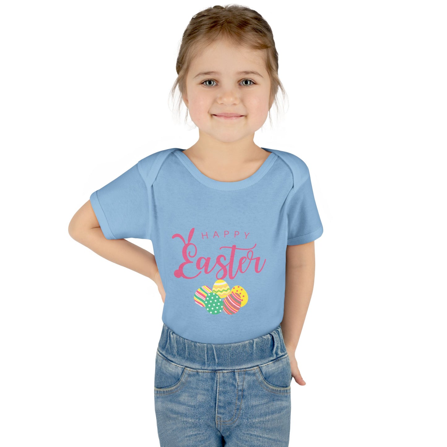Happy Easter Infant Bodysuit, Cute Baby Outfit, baby first Easter, matching family shirts, Toddler Apparel, Newborn Easter Shirt