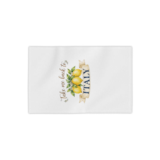 Take Me Back to Italy Lemon Beach Towel – Italian Summer Travel Towel
