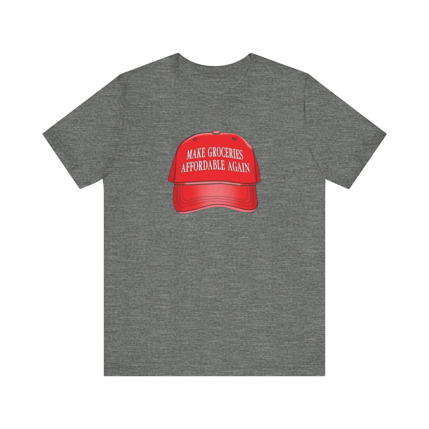 Trump Make groceries great again T-Shirt, Funny conservative political tee, Unisex Jersey Short Sleeve Shirt, Political satire gift, MAGA