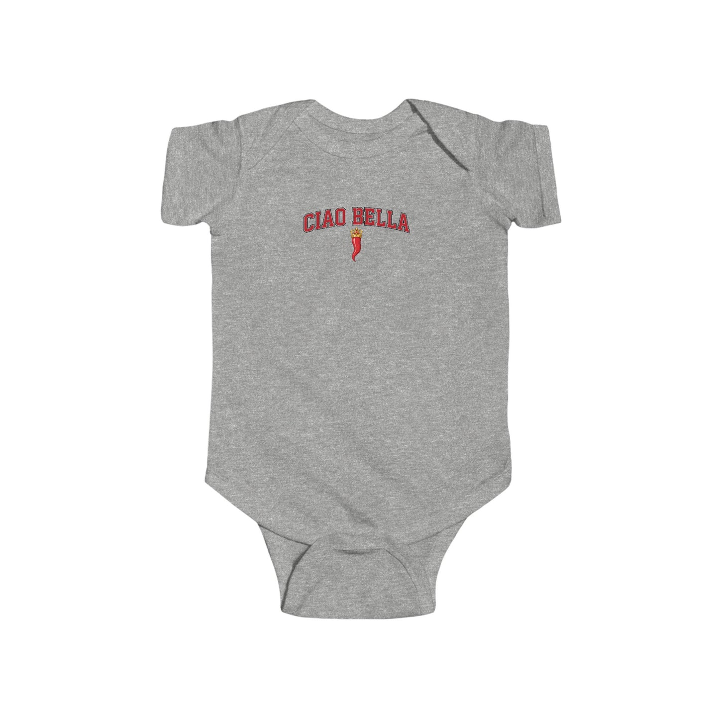 Ciao Bella Baby Bodysuit – Cute Italian Chili Graphic Infant Onesie