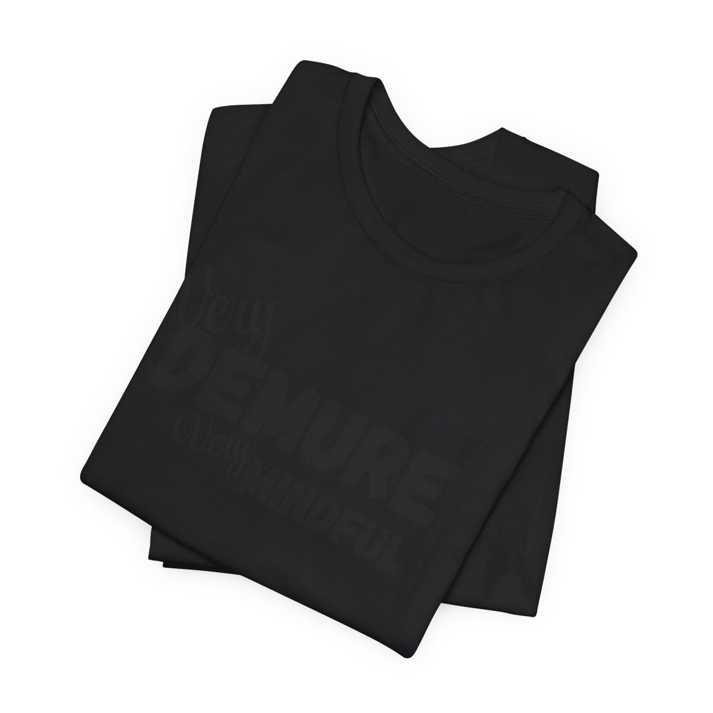Very demure very mindful cutesy Short Sleeve Tee, tik tok trend shirt, perfect for back to school teen birthdays and Christmas