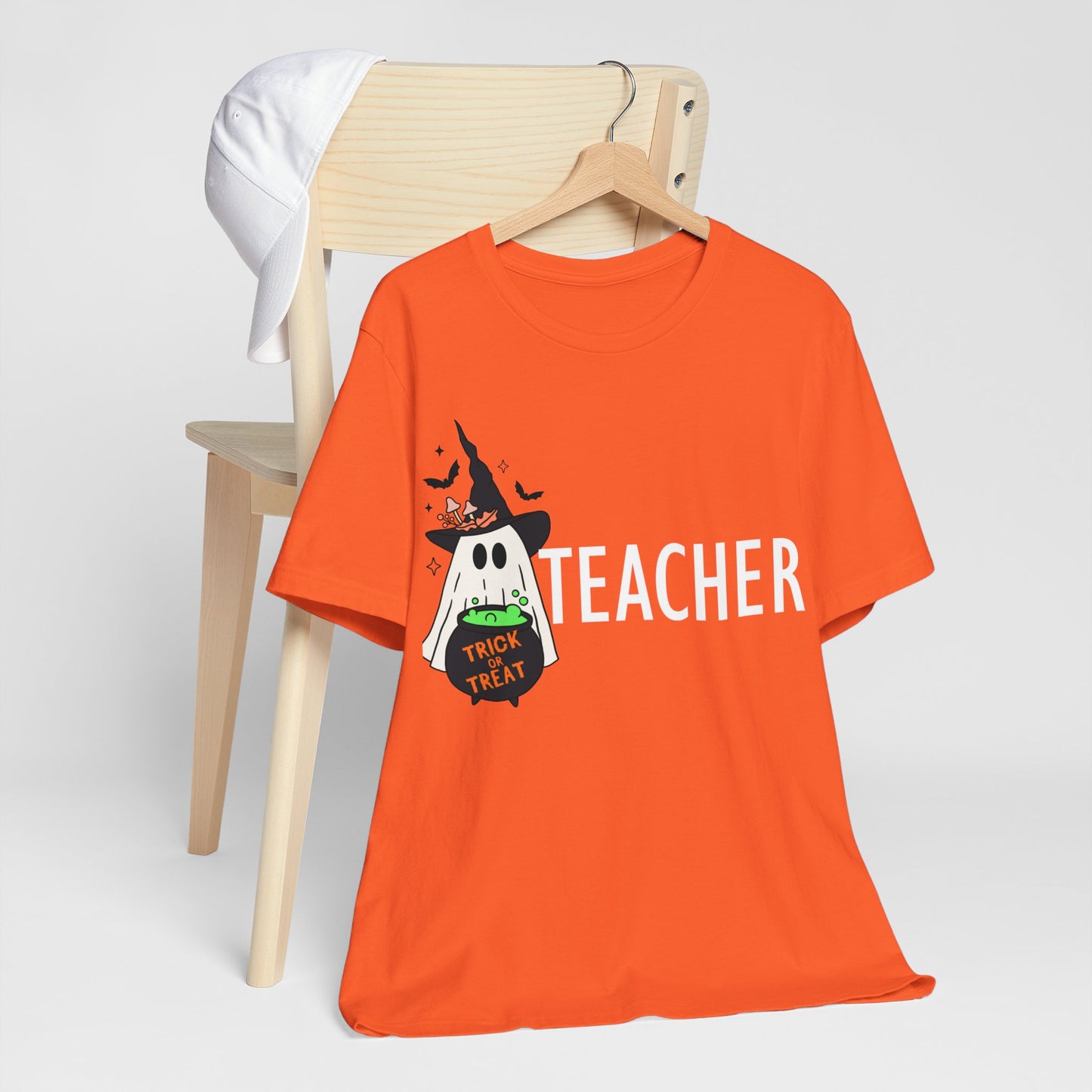 Teachers spooky  Jersey Short Sleeve Tee, I teach cutest pumpkins in the patch shirt for teacher, Halloween shirts. Men and women teacher shirts