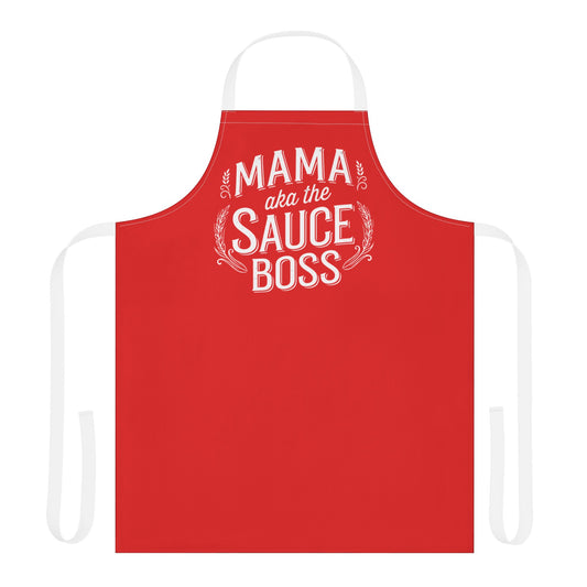 Mama aka the Sauce Boss Apron — Funny Mother's Day Cooking Apron