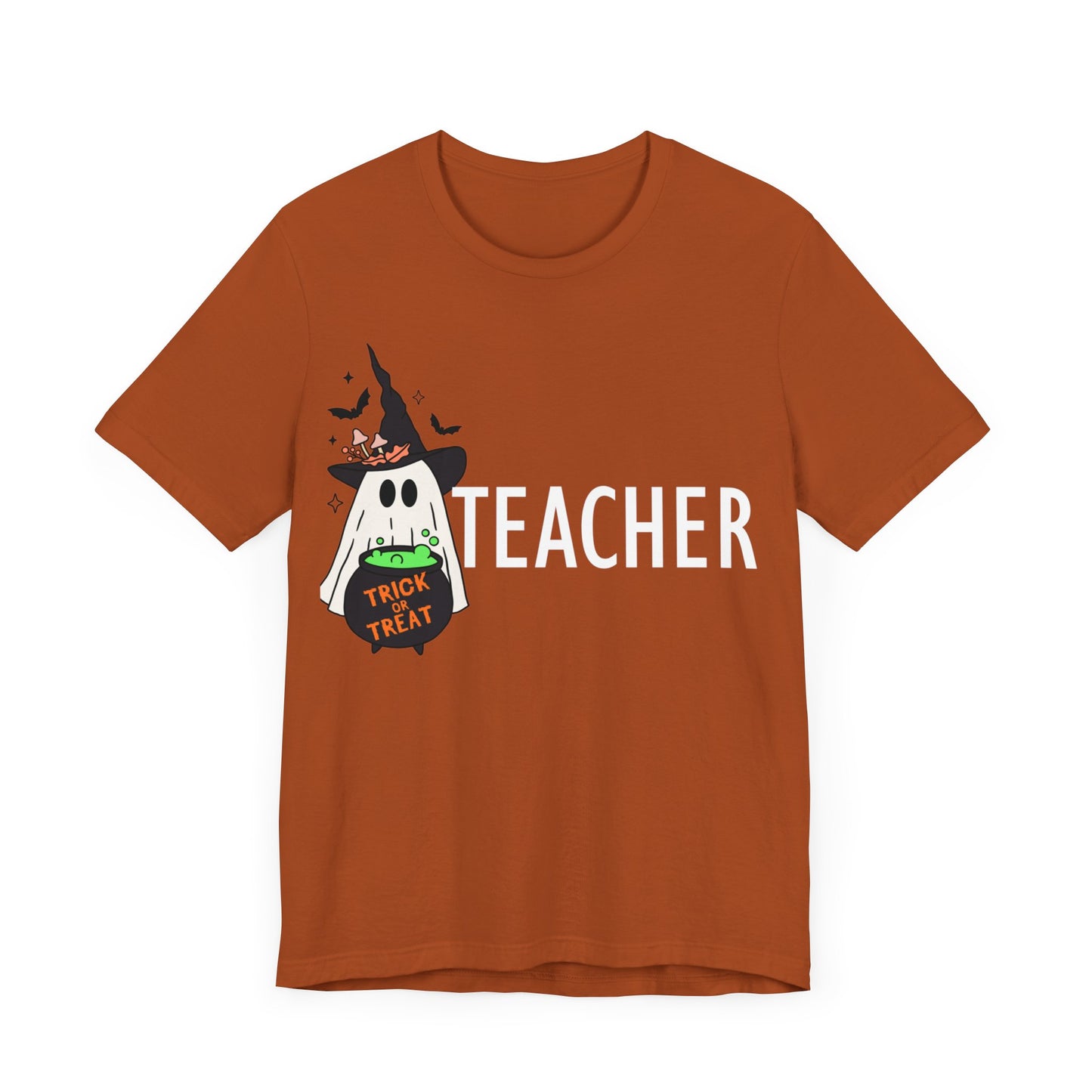 Teachers spooky  Jersey Short Sleeve Tee, I teach cutest pumpkins in the patch shirt for teacher, Halloween shirts. Men and women teacher shirts