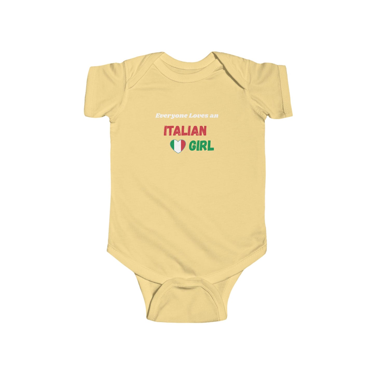 Italian Girl Infant Bodysuit Baby Bodysuit