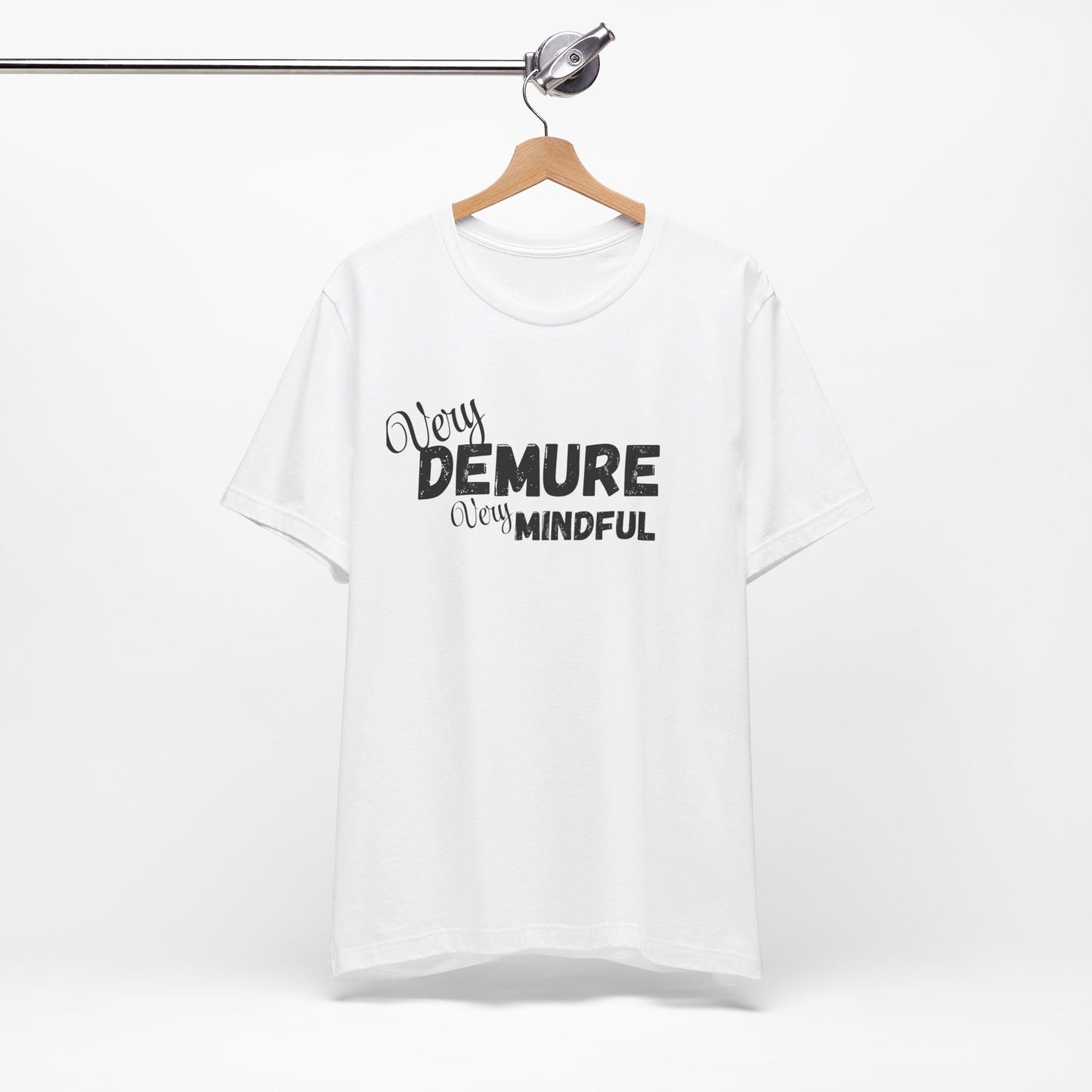 Very demure very mindful cutesy Short Sleeve Tee, tik tok trend shirt, perfect for back to school teen birthdays and Christmas