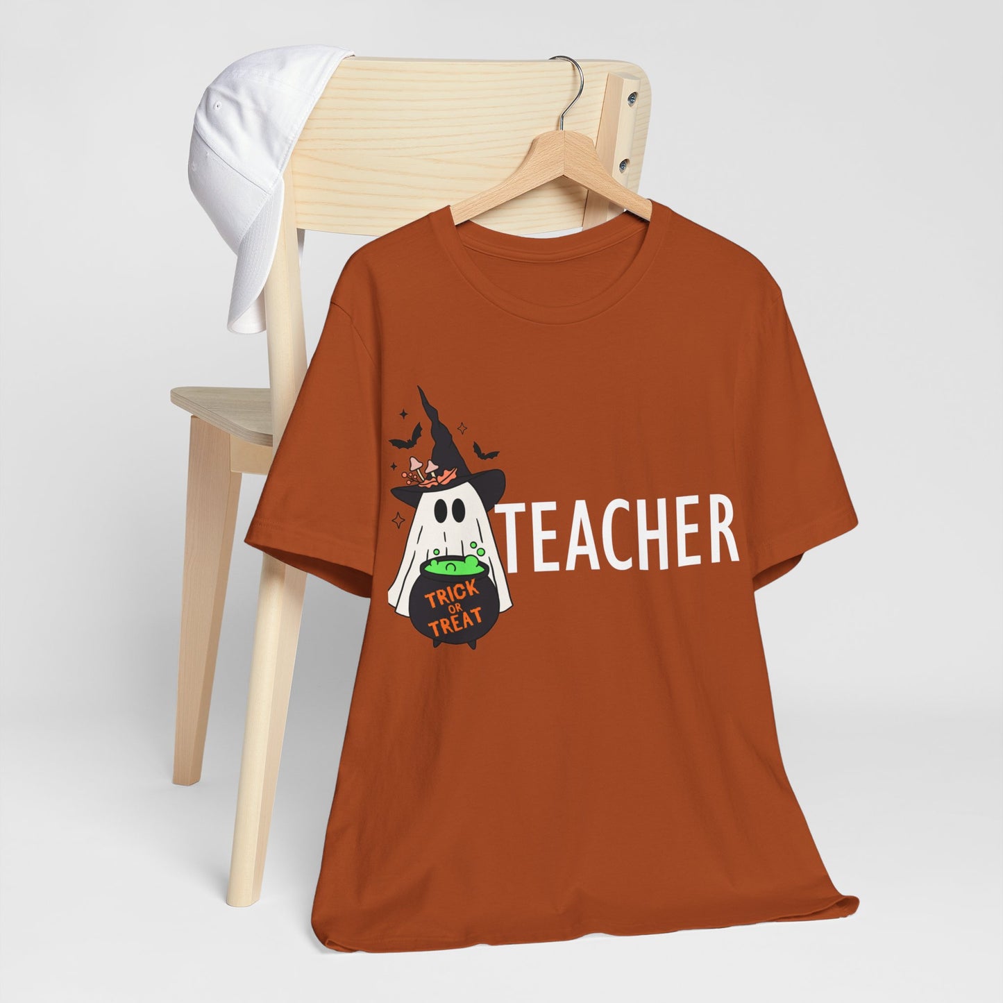 Teachers spooky  Jersey Short Sleeve Tee, I teach cutest pumpkins in the patch shirt for teacher, Halloween shirts. Men and women teacher shirts