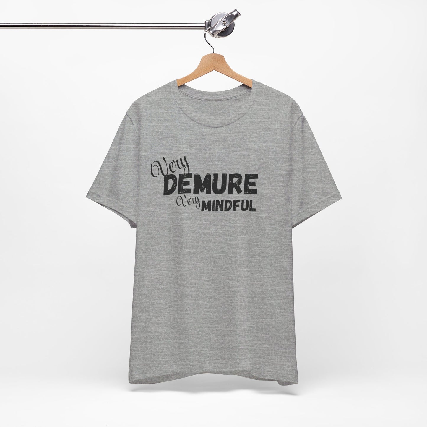 Very demure very mindful cutesy Short Sleeve Tee, tik tok trend shirt, perfect for back to school teen birthdays and Christmas