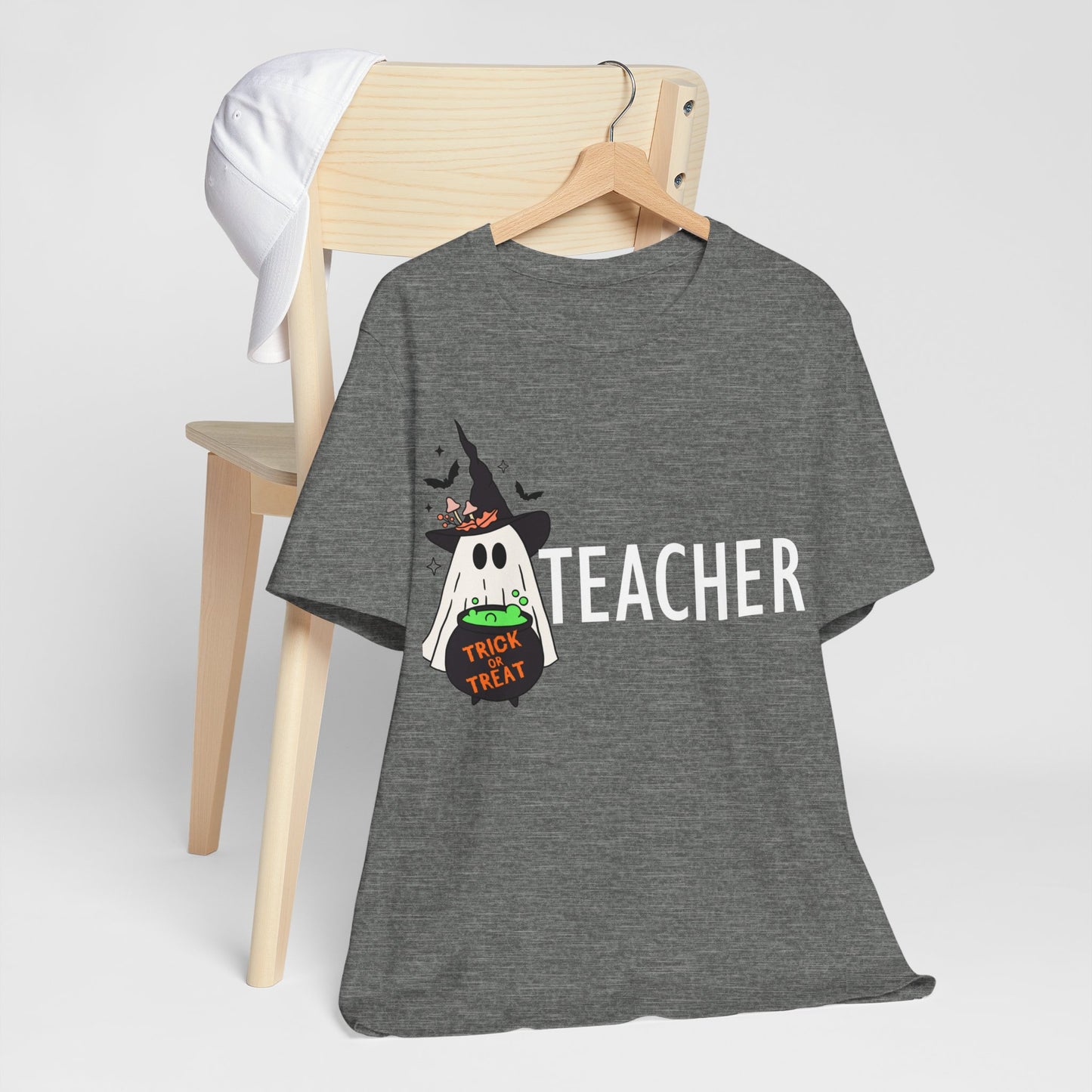Teachers spooky  Jersey Short Sleeve Tee, I teach cutest pumpkins in the patch shirt for teacher, Halloween shirts. Men and women teacher shirts