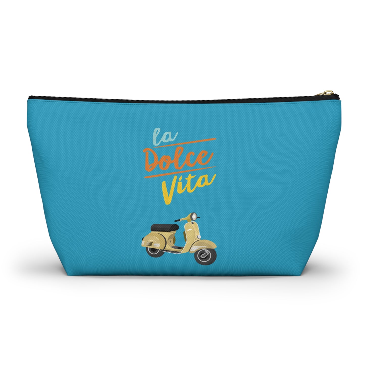 La dolce vita, travel bag , destination Italy , birthday gift, makeup bag , accessory bag