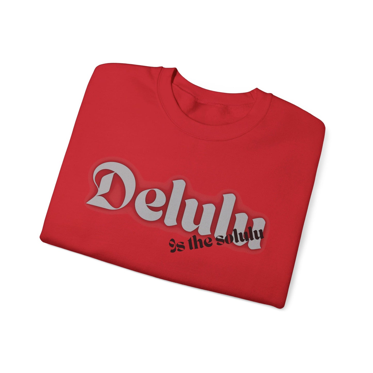 Delulu trendy middle school boy and girl Unisex Heavy Blend™ Crewneck Sweatshirt.delulu style shirt coquette .sweatshirts for boys girl birthday Christmas